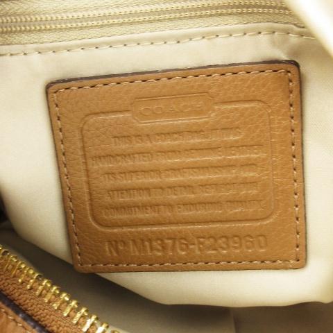 COACH（コーチ） ハンドバッグ ワンショルダー レザー 革 シボ革 ロゴ 
