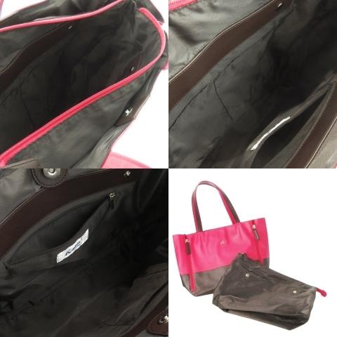 Kitamura キタムラ 2 トートバッグ レザー 革 配色 バイカラー