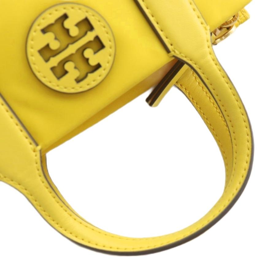 美品Tory Burch イエローレザーハンドバッグ TORY BURCH（トリーバーチ） ハンドバッグ ショルダー 2WAY ミニ