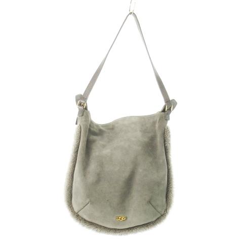 アグ UGG ショルダーバッグ ムートン スエード ボア ロゴ ロングベルト