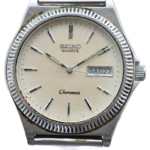 セイコー SEIKO Chronos クロノス 腕時計 ウォッチ クォーツ シルバー