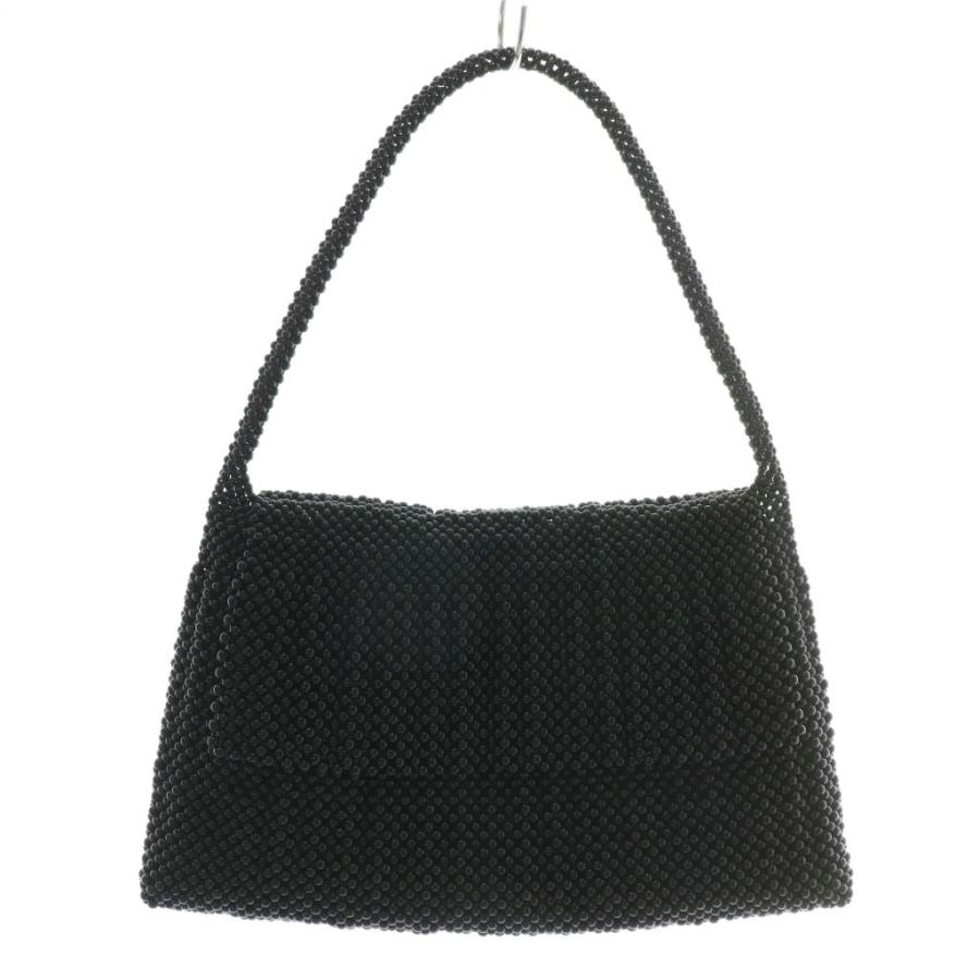 【中古】黒珊瑚 黒サンゴ ブラックコーラル ハンドバッグ フォーマル フラップ 黒  レディース 黒珊瑚 黒サンゴ ブラックコーラル ハンドバッグ フォーマル フラップ