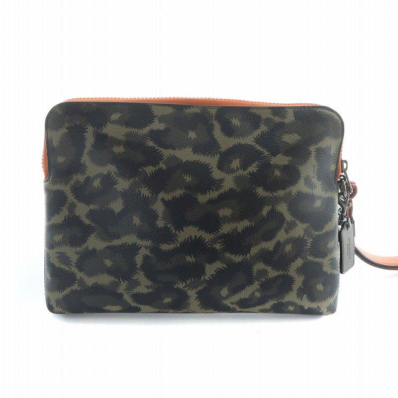 COACH（コーチ） クラッチバッグ セカンドバッグ ロゴ カモフラ 迷彩柄 