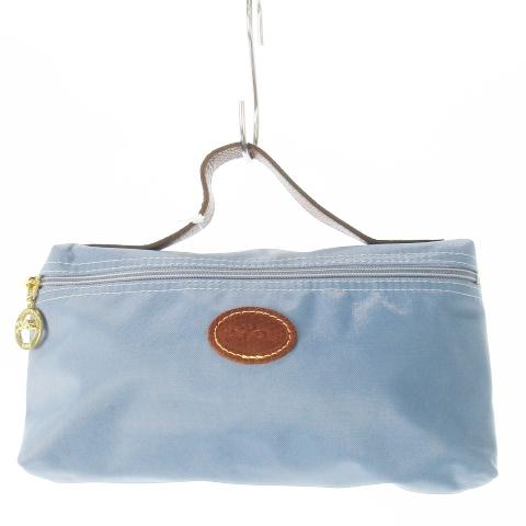 LONGCHAMP（ロンシャン） ハンドバッグ ミニ ポーチ ナイロン レザー 