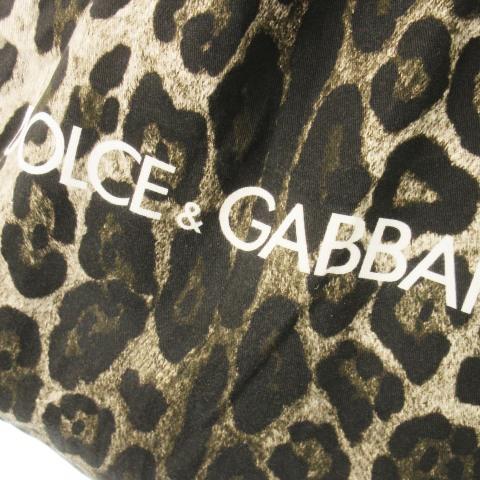 ❤️美品❤️DOLCE & GABBANA❤️黒フリルトート大容量❤️レオパード Dolce & Gabbana ドルチェ＆ガッバーナ レオパード トートバッグ