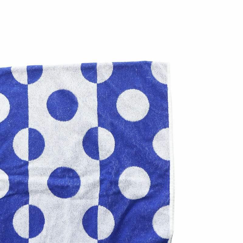 HERMES（エルメス） ビーチタオル バスタオル 総柄 ロゴ 水玉柄 ドット