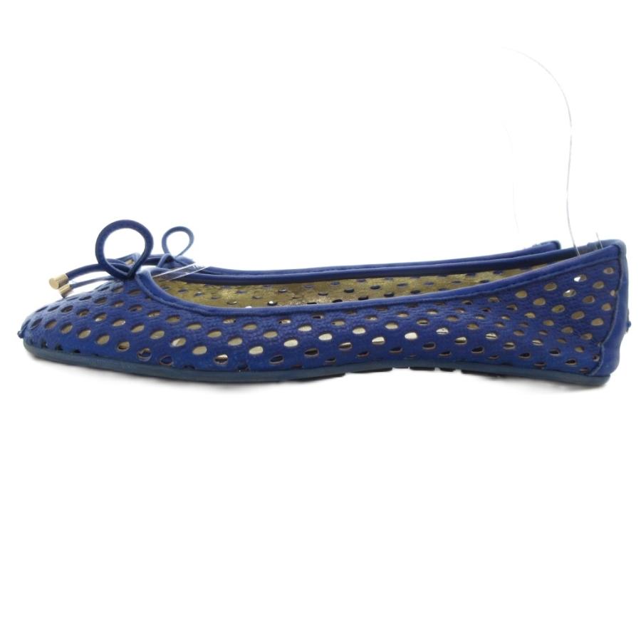 【中古】ジミーチュウ JIMMY CHOO パンプス フラットシューズ パンチング レザー 青 ブルー /AE ■GY17 レディース ジミーチュウ JIMMY CHOO パンプス フラットシューズ パンチング