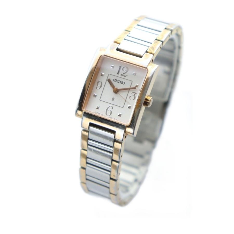 稼働品☆　SEIKOセイコー　ルキア　lk スクエア　電波ソーラー腕時計 セイコー SEIKO ルキア lk 腕時計 ウォッチ クォーツ スクエア ロゴ