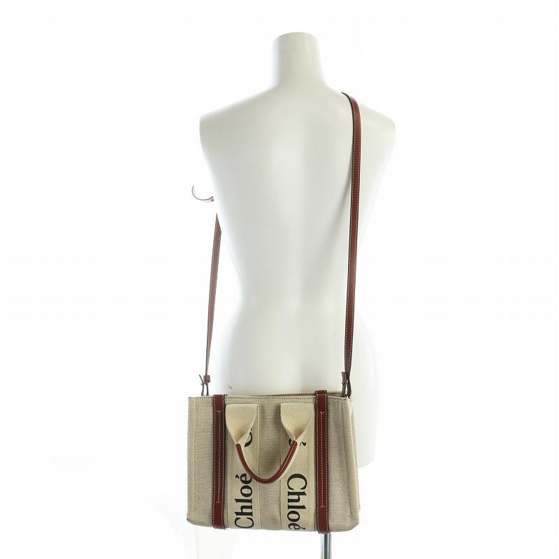Chloe クロエ CHLOE ウッディ WOODY スモールキャンバストート 