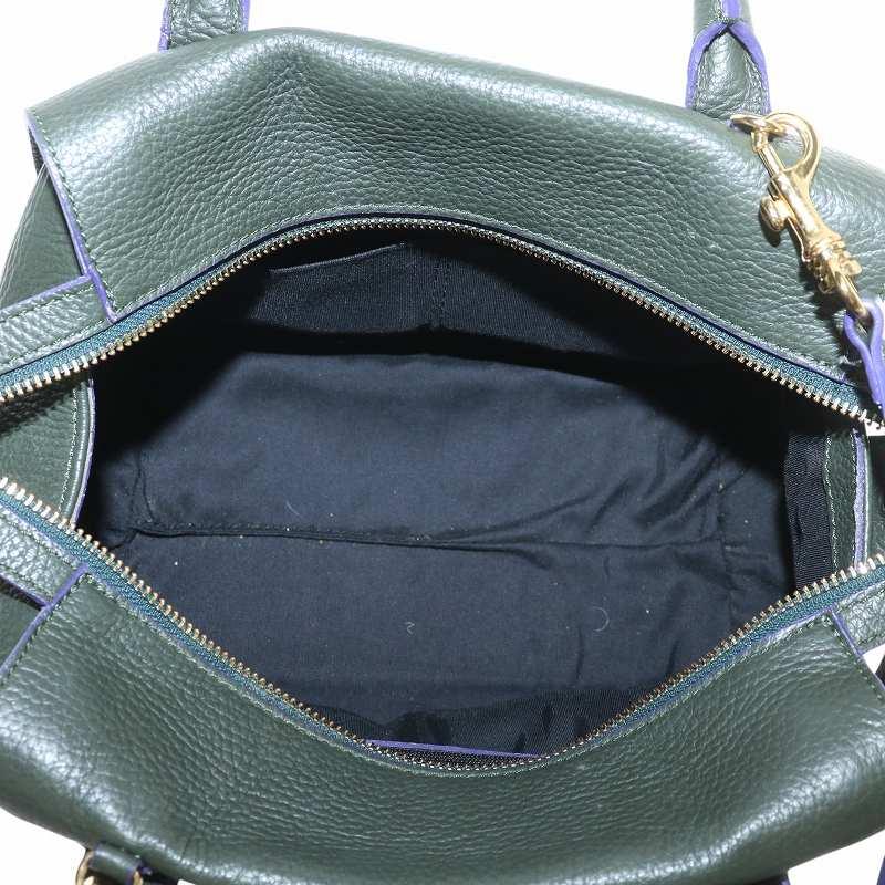 イアクッチ IACUCCI ハンドバッグ ショルダー 2WAY シボ革 レザー ロゴ 
