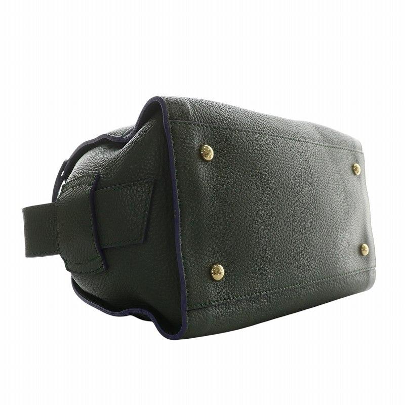 イアクッチ IACUCCI ハンドバッグ ショルダー 2WAY シボ革 レザー ロゴ