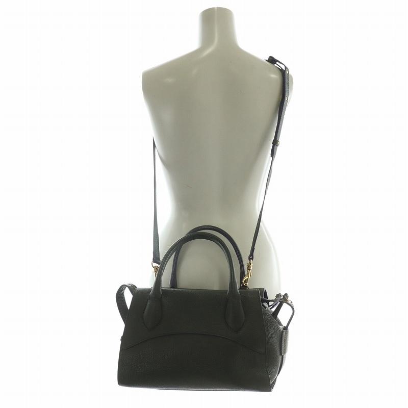 イアクッチ IACUCCI ハンドバッグ ショルダー 2WAY シボ革 レザー ロゴ