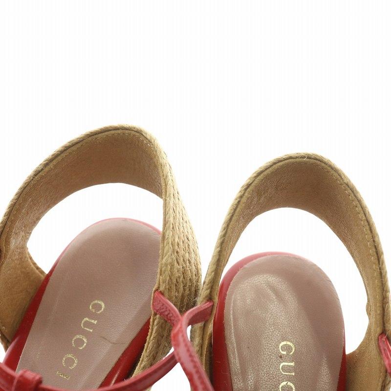 GUCCI（グッチ） サンダル レザー エスパドリーユ オープントゥ