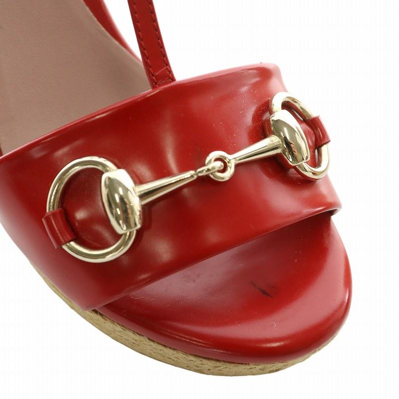 GUCCI（グッチ） サンダル レザー エスパドリーユ オープントゥ