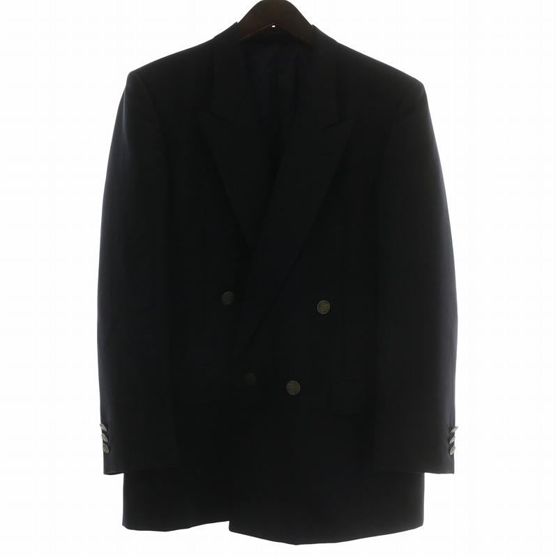 ランバン LANVIN テーラードジャケット ブレザー ウール モヘア ダブル 