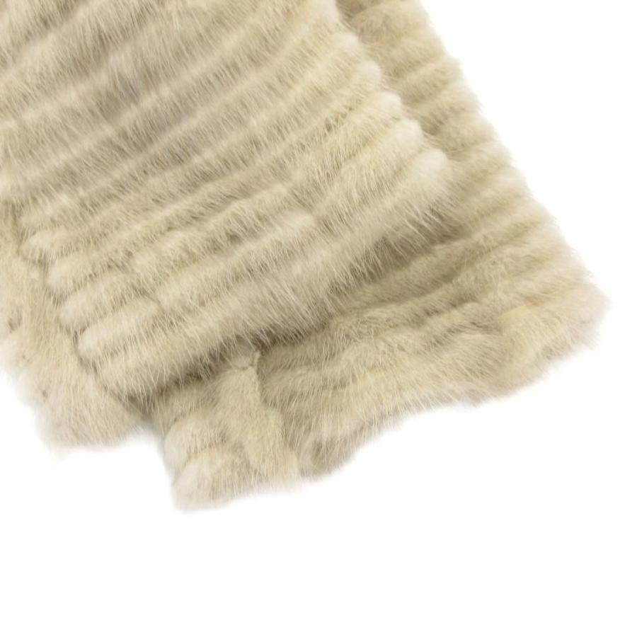 【中古】ムーンバット MOONBAT サファイヤミンク ファー コート 毛皮 ハーフ丈 11 ベージュ レディース ムーンバット MOONBAT サファイヤミンク ファー コート 毛皮 ハーフ丈