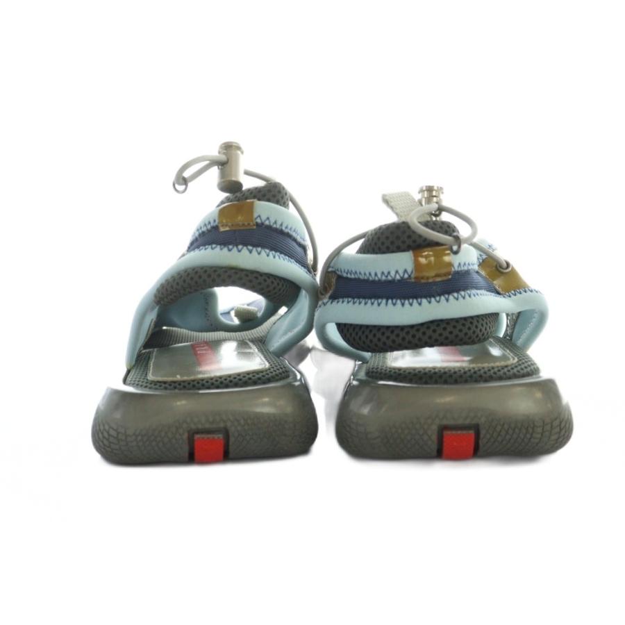 PRADAサンダル　PRADAスポーツ　サンダル 美品】PRADA プラダ スポーツサンダル ラバーサンダル スライド