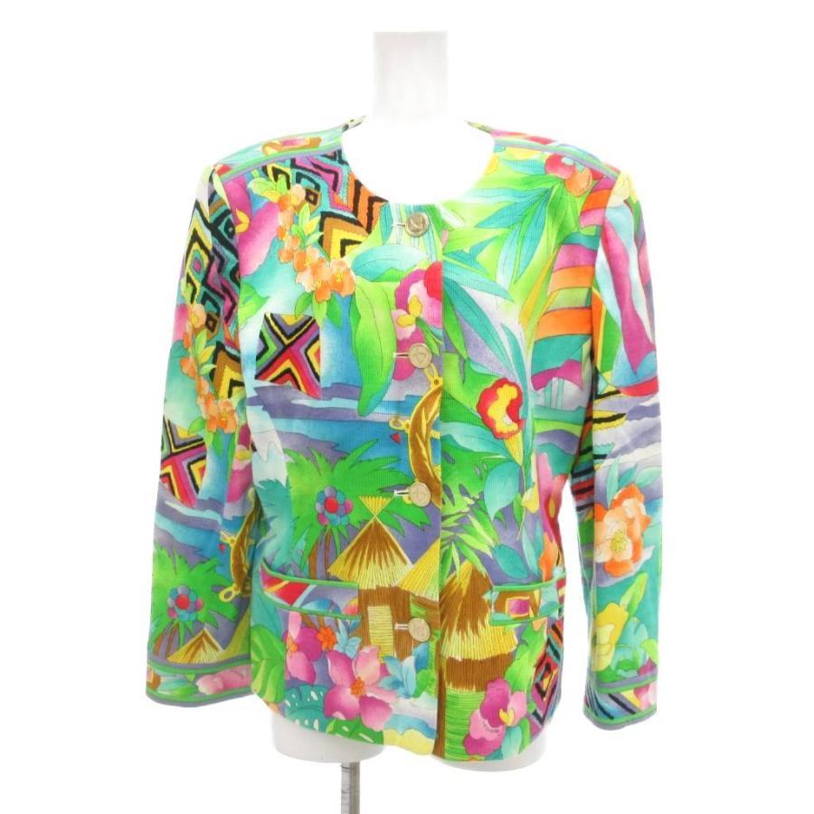 LEONARD レオナール ヴィンテージ セットアップ ノーカラージャケット  