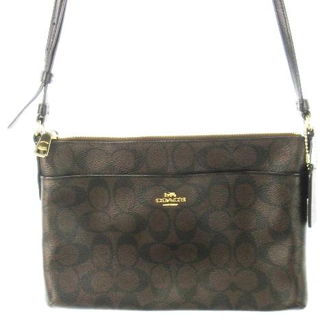 COACH（コーチ） ショルダーバッグ PVC レザー 革 シグネチャー ロゴ 