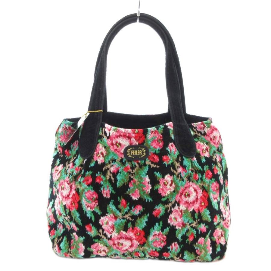 ★新品タグ付★FEILER フェイラー シュニール織 バッグ 日本製 未使用品 フェイラー FEILER タグ付き ハンドバッグ 花柄