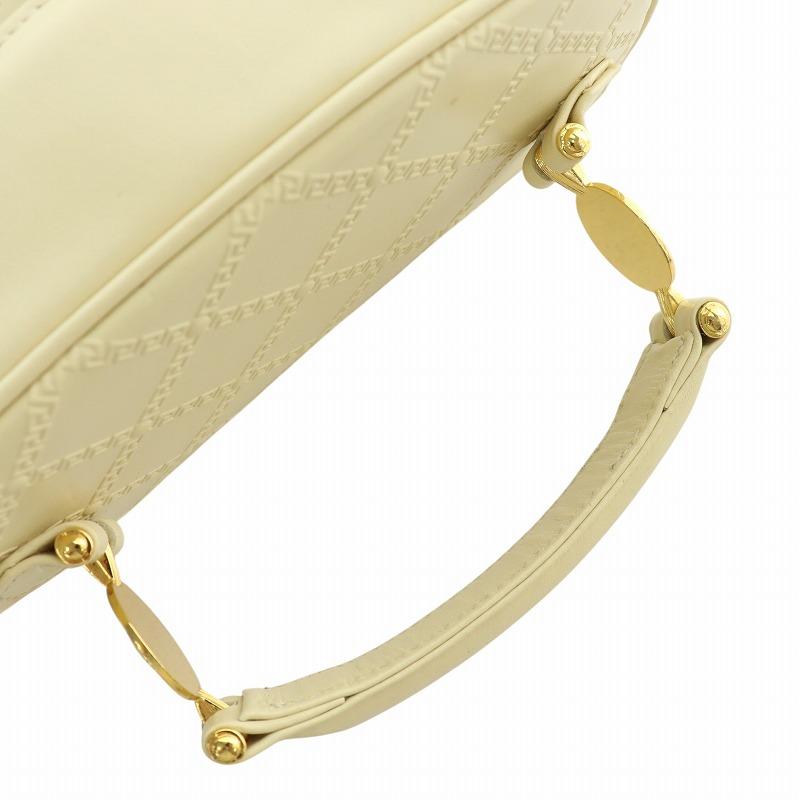 GIANNI VERSACE ハンドバッグ ショルダー 2WAY レザー フリンジ 総柄