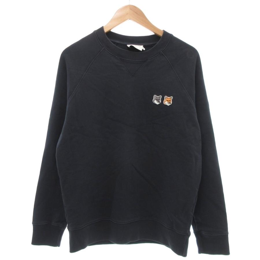 MAISON KITSUNÉ 黒 M トレーナー