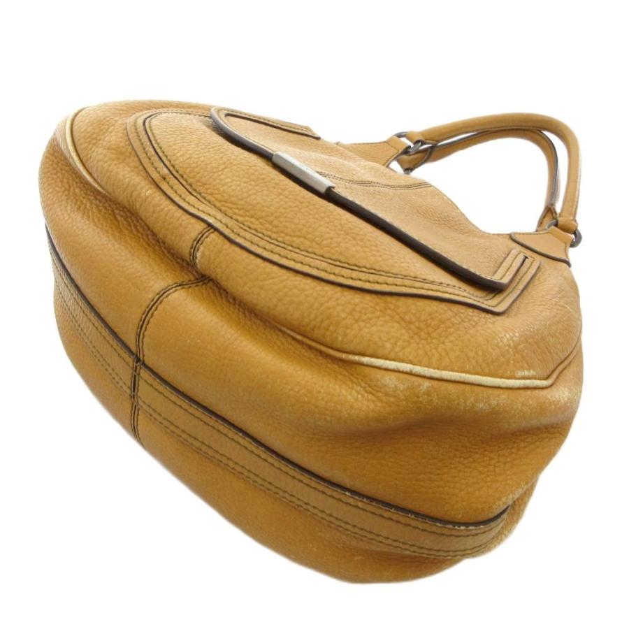 トッズ TOD'S ハンドバッグ ロゴ レザー 茶 ブラウン /AE □GY18