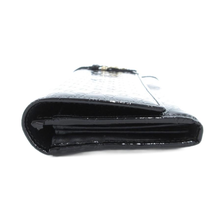 GUCCI（グッチ） 長財布 二つ折り マイクログッチシマ レザー 革