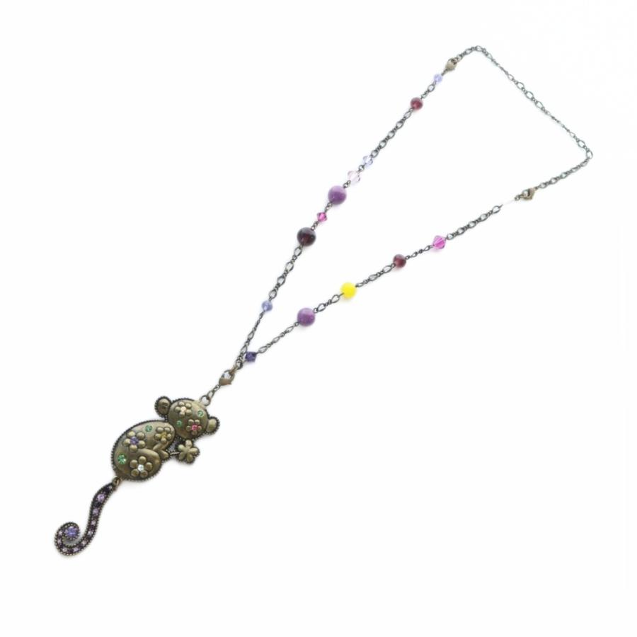 ANNA SUI（アナスイ） ネックレス アクセサリー ペンダント 猿 ライン 