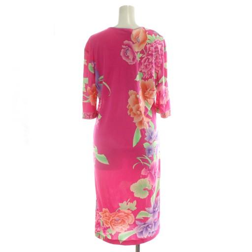 レオナール LEONARD 白タグ 最高級ライン ワンピース ロング 五分袖 V