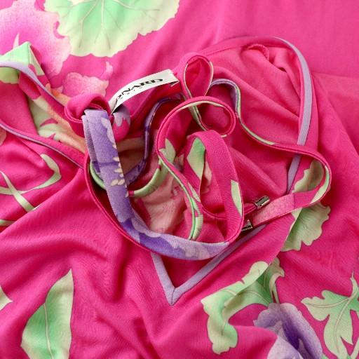 LEONARD レオナール 白タグ 最高級ライン ワンピース ロング 五分袖 V  