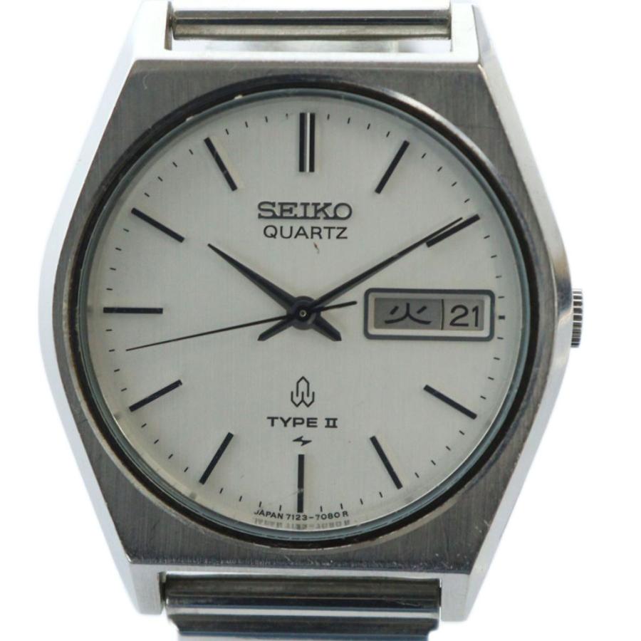 セイコー SEIKO 7123-7080 TYPEIIタイプ2 腕時計 ウォッチ クォーツ 白