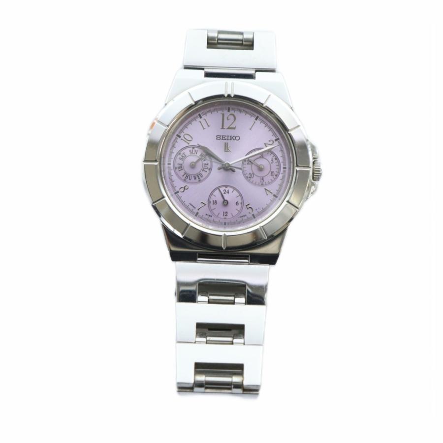 【新品電池/希少/稼働】セイコー ルキア 腕時計 5Y89 デイデイト 上品 セイコー SEIKO 5Y89-0B30 lk ルキア 腕時計 ウォッチ クォーツ ロゴ