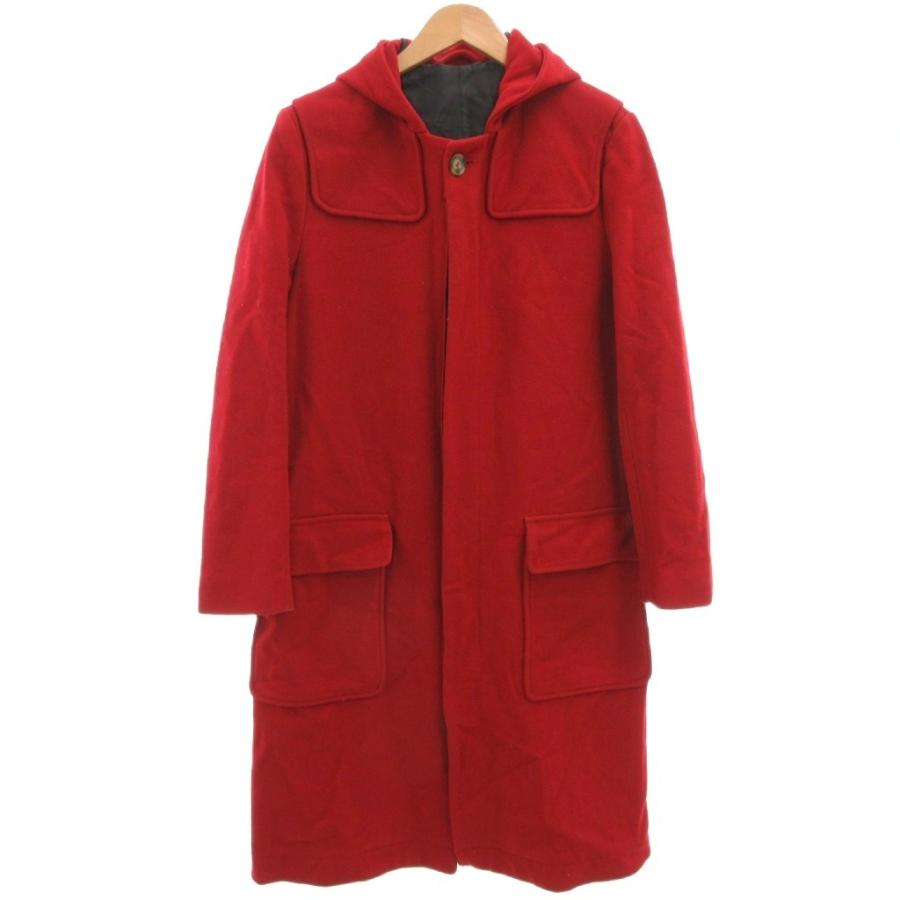 【中古】アミ アレクサンドル マテュッシ ami alexandre mattiussi フーデッドコート ウール ロング 44 赤 レッド アミ アレクサンドル マテュッシ ami alexandre mattiussi フーデッド