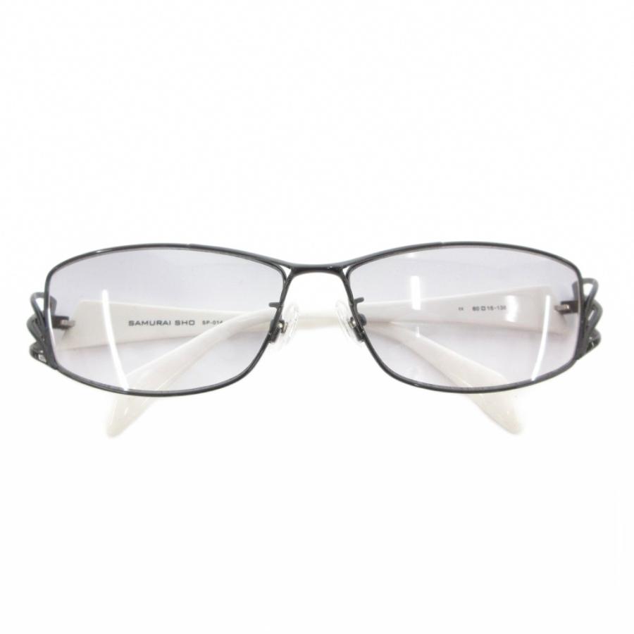 【中古】サムライ翔  SAMURAI SHO サングラス メガネ アイウェア カラーレンズ バイカラー 60□15 136 黒 ブラック サムライ翔 SAMURAI SHO サングラス メガネ アイウェア カラーレンズ