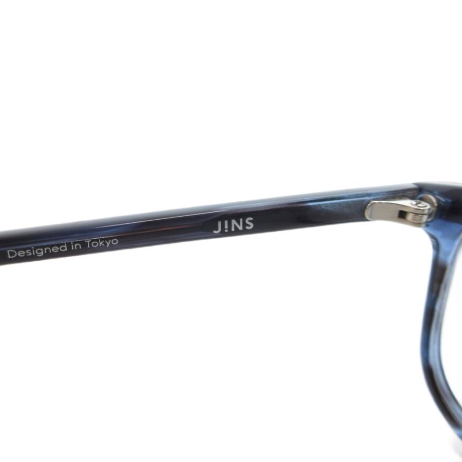 メガネブルー ジンズ J!NS ブルーササ 眼鏡 メガネ 度入り ウェリントン型 フルリム
