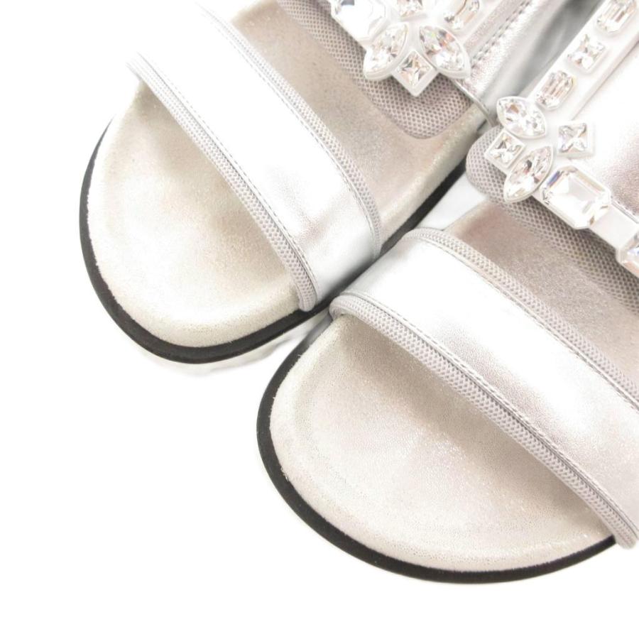 ロジェヴィヴィエ ROGER VIVIER サンダル ストラップ クリスタル