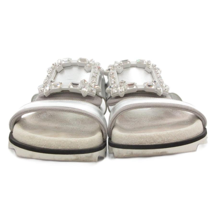 ロジェヴィヴィエ ROGER VIVIER サンダル ストラップ クリスタル