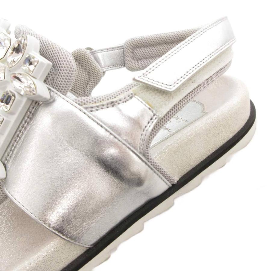 ロジェヴィヴィエ ROGER VIVIER サンダル ストラップ クリスタル