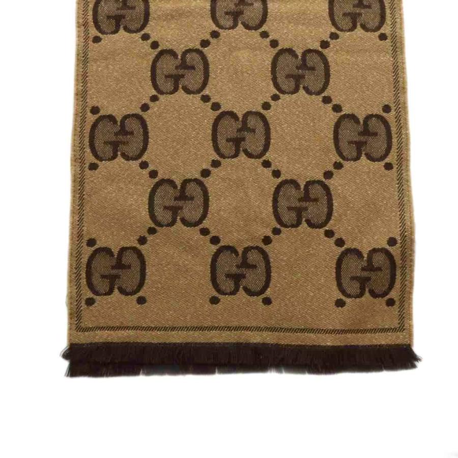 GUCCI（グッチ） ジャガード マフラー ストール ロゴ GG柄 総柄 ラメ