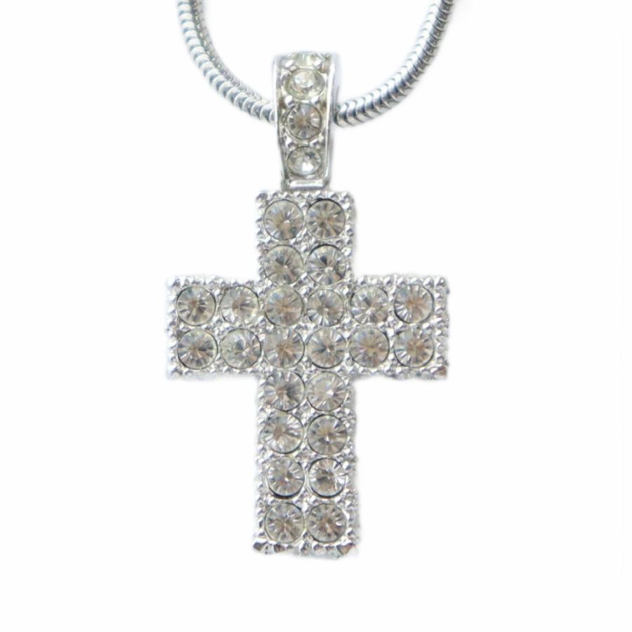 スワロフスキー SWAROVSKI ネックレス クリスタル クロス 十字架