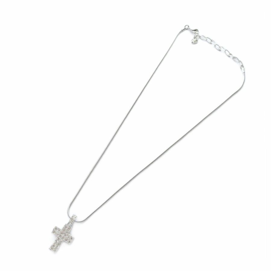 スワロスキー クロスモチーフネックレス SWAROVSKI スワロフスキー クロスモチーフ ネックレス 金属製
