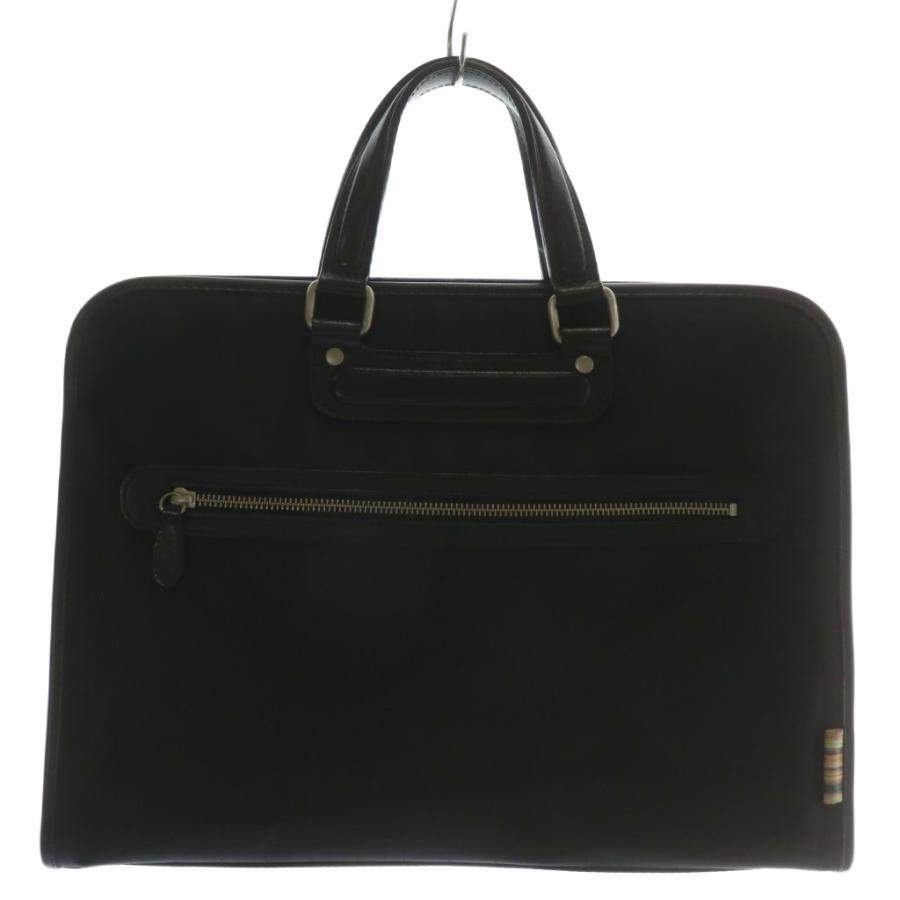 ポールスミス ストライプ ビジネスバッグ ブリーフケース　ブラック　A4可 Paul Smith（ポール・スミス） ビジネスバッグ ブリーフケース