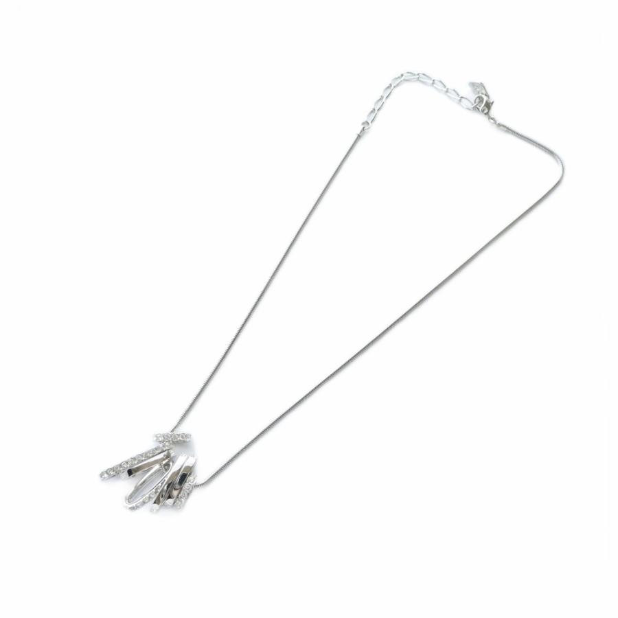 クリスタル ロゴ ネックレス ラインストーン シルバー ジュエリー スワロフスキー SWAROVSKI ネックレス アクセサリー ペンダント ロゴ