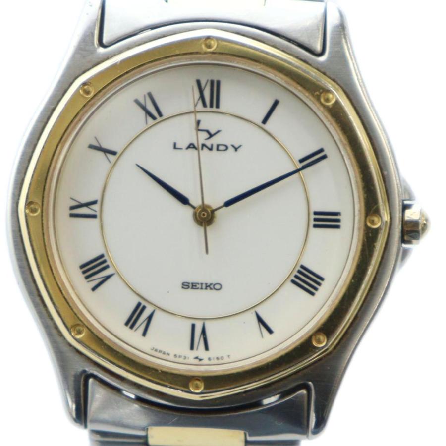 セイコー SEIKO 5P31-6130 LANDY 腕時計 ウォッチ クォーツ ローマン