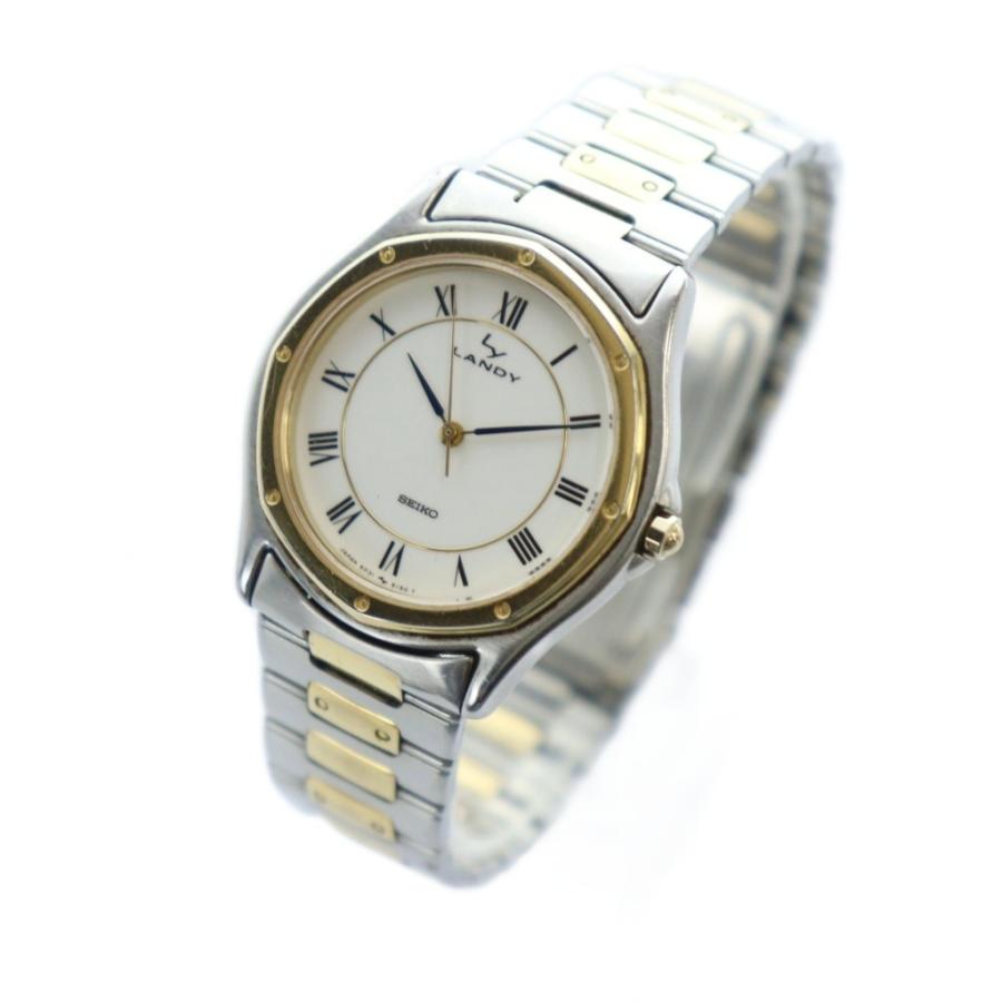 セイコー SEIKO 5P31-6130 LANDY 腕時計 ウォッチ クォーツ ローマン