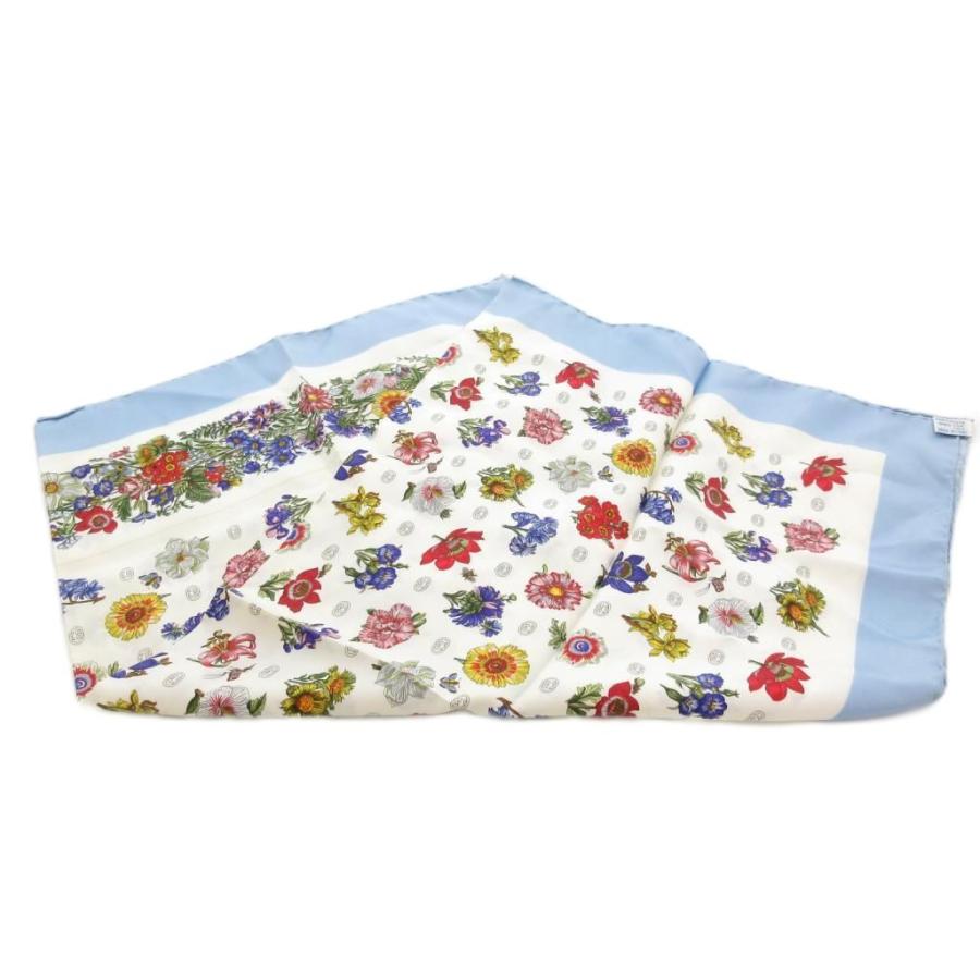 GUCCI（グッチ） スカーフ シルク 絹100％ フラワー 花柄 インター
