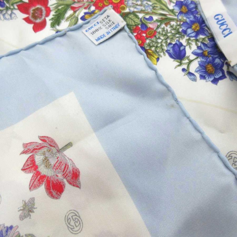 GUCCI（グッチ） スカーフ シルク 絹100％ フラワー 花柄 インター