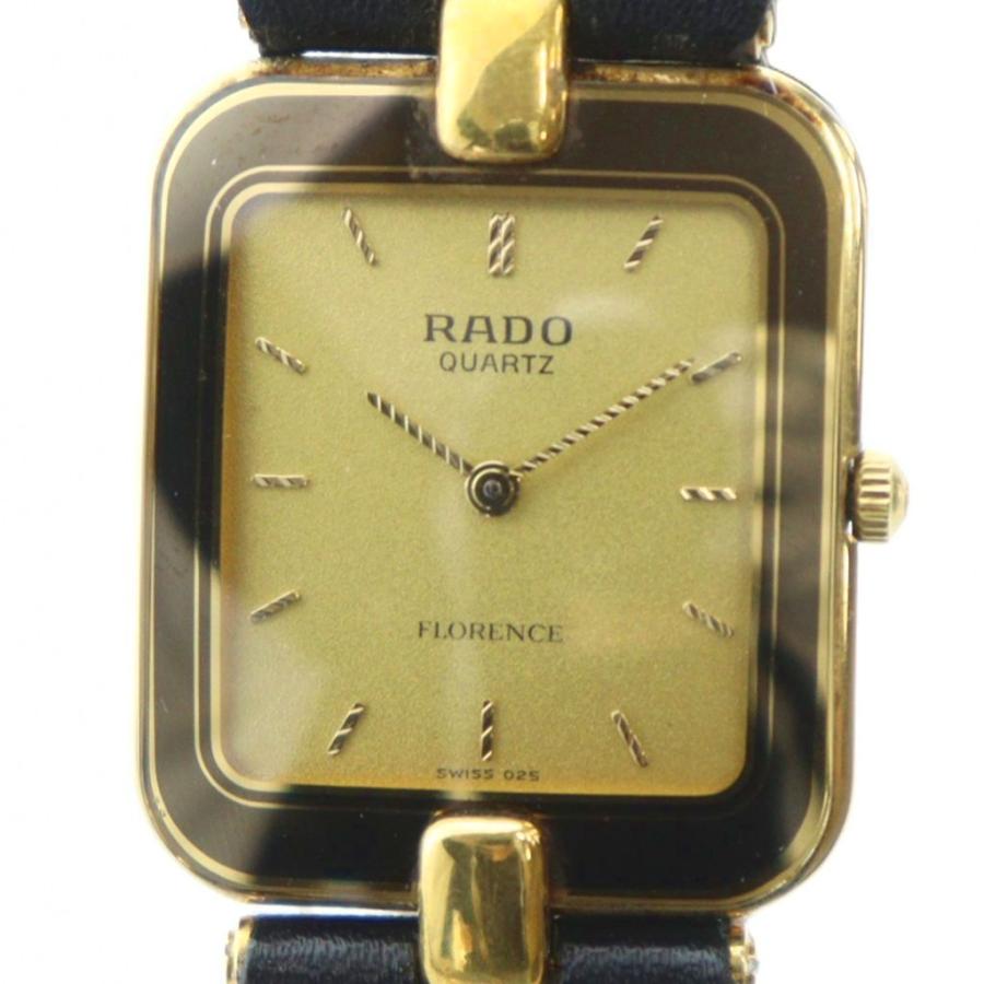 【稼働品】RADO スクエア ゴールド 腕時計 クォーツ メンズ RADO(ラドー) / クォーツ腕時計/ゴールド/金色/46/スクエア/ウォッチ