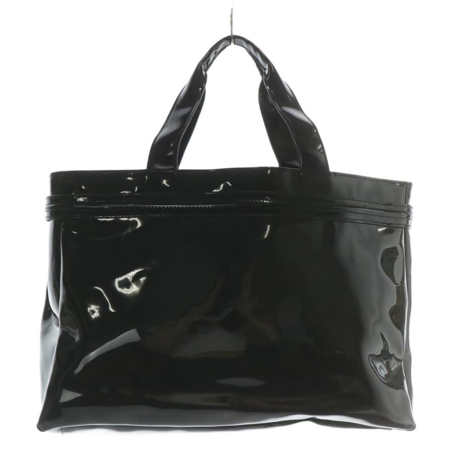 アルマーニ ジーンズ ARMANI JEANS ハンドバッグ トート PVC エナメル 